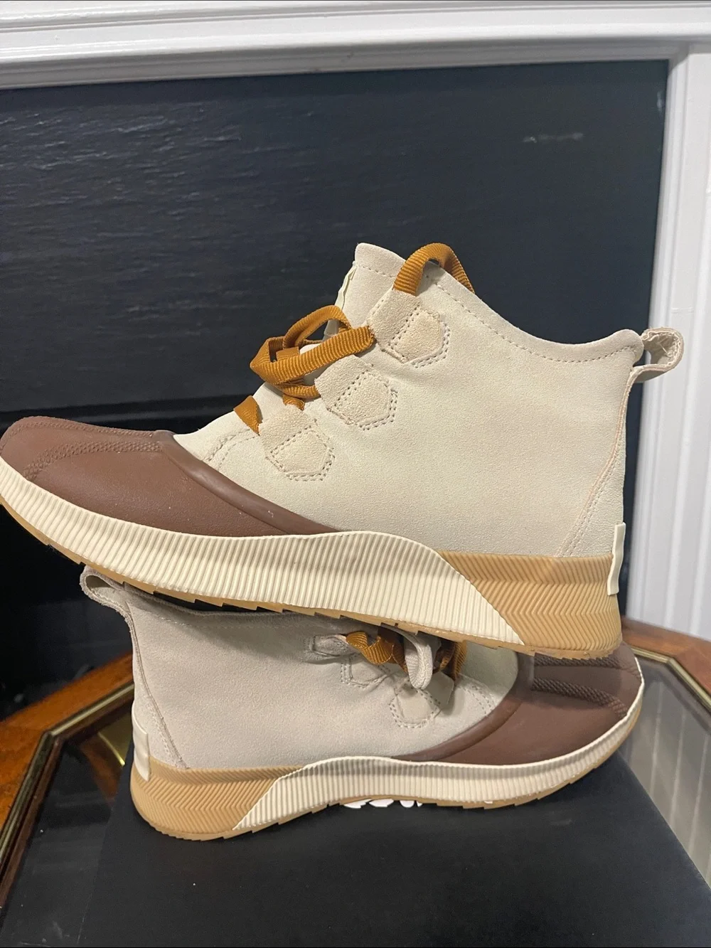 Sorel Out N About III Classic WP Sneakers - Bleached Ceramic & Gum